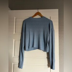 Treasure & Bond Light Blue Ribbed Sweater